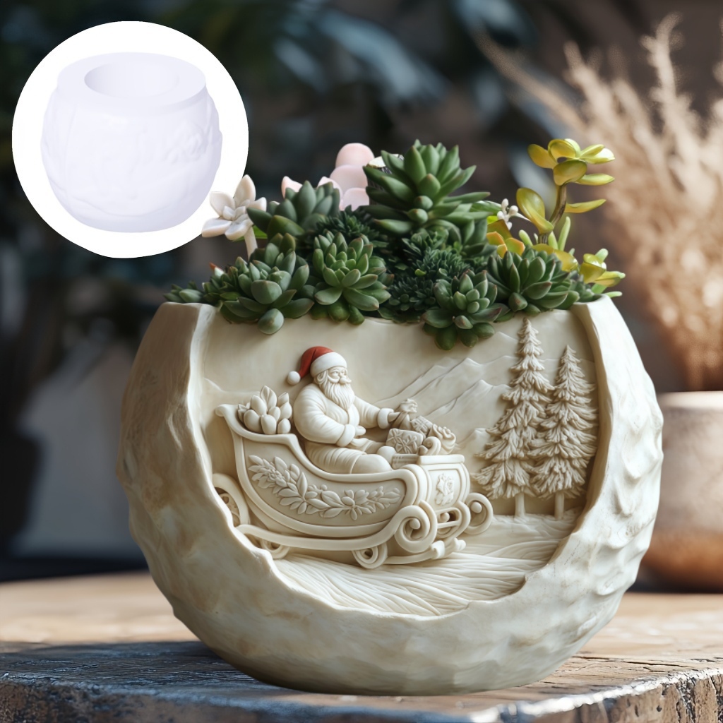 Cedar Sled Santa Claus Relief  - Echeveria Succulent ulasan dan harga